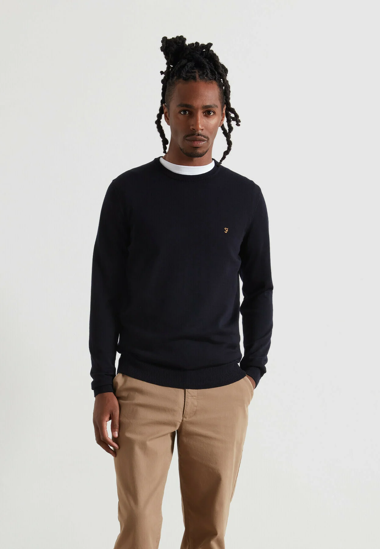 Mullen Merino Wool C - Farah - 318 Tarragon Green Farah - Vêtement mode Mix et Tendances - homme Sweat - Maille - Pull