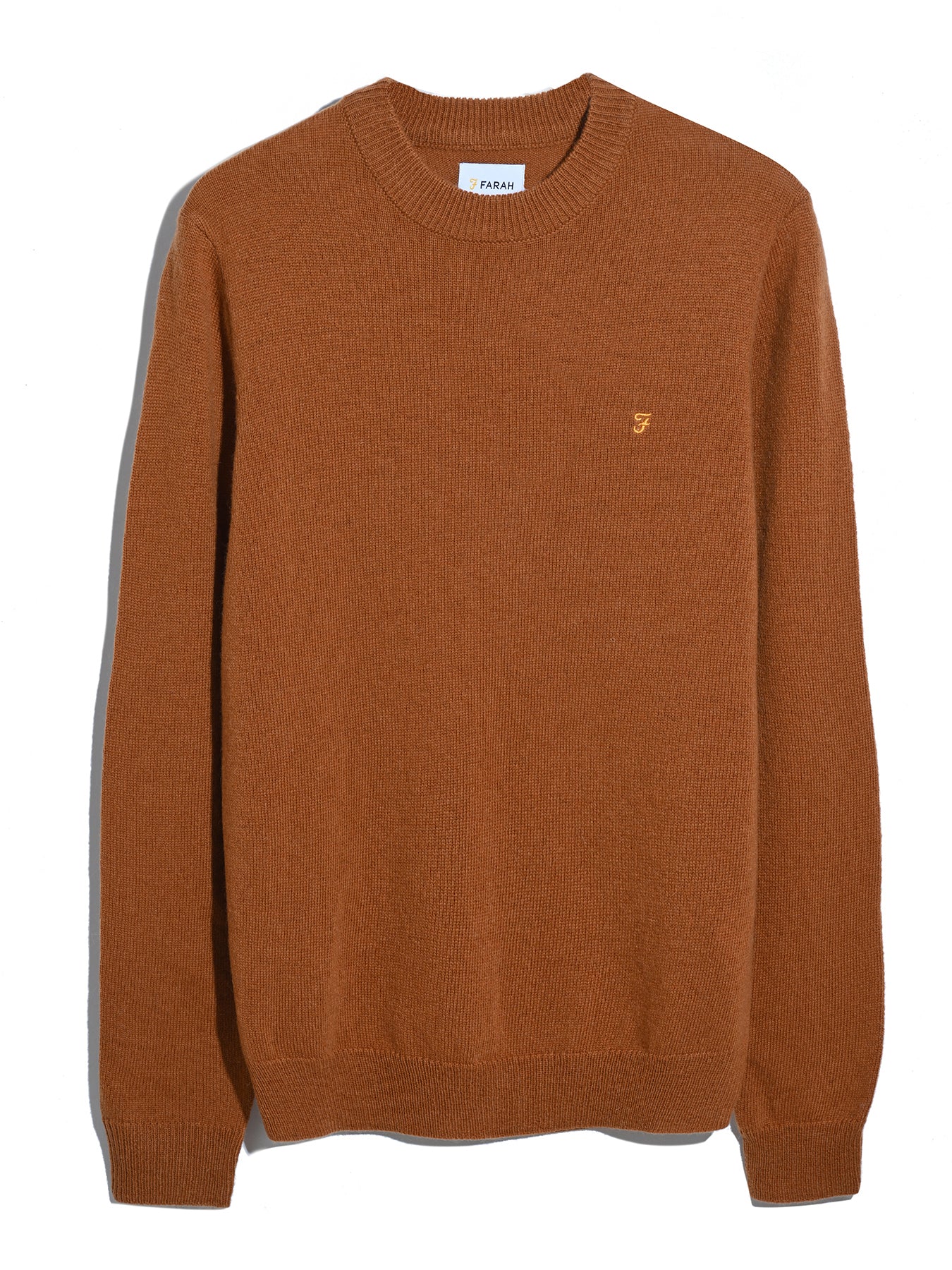 Maidstone Crew Sweat - Farah - 833 Burnt Ochre Farah - Vêtement mode Mix et Tendances - homme Sweat - Maille - Pull