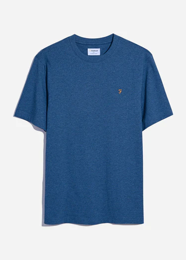 Danny Reg Ss Tee - Farah - 455 Cold Metal Marl Farah - Vêtement mode Mix et Tendances - homme Tee-shirt