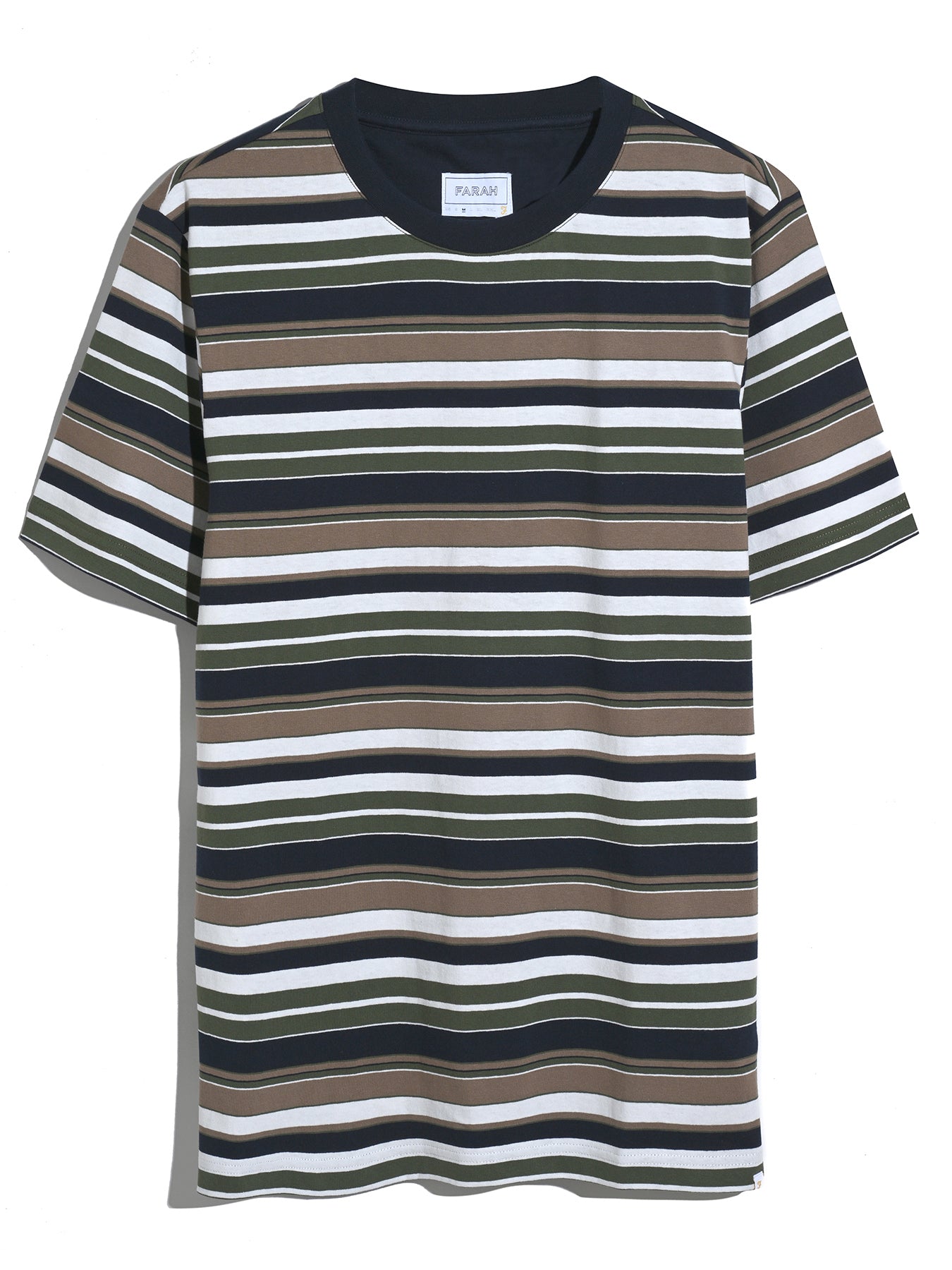 Weir Stripe Ss Tee - Farah - 300 Rosemary Farah - Vêtement mode Mix et Tendances en soldes