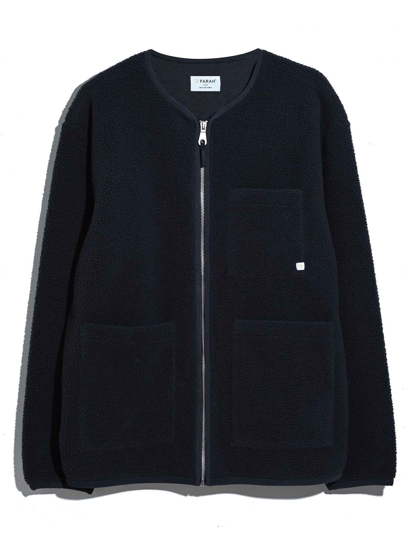 Fletcher Zip Thru - Farah - 412 True Navy Farah - Vêtement mode Mix et Tendances en soldes