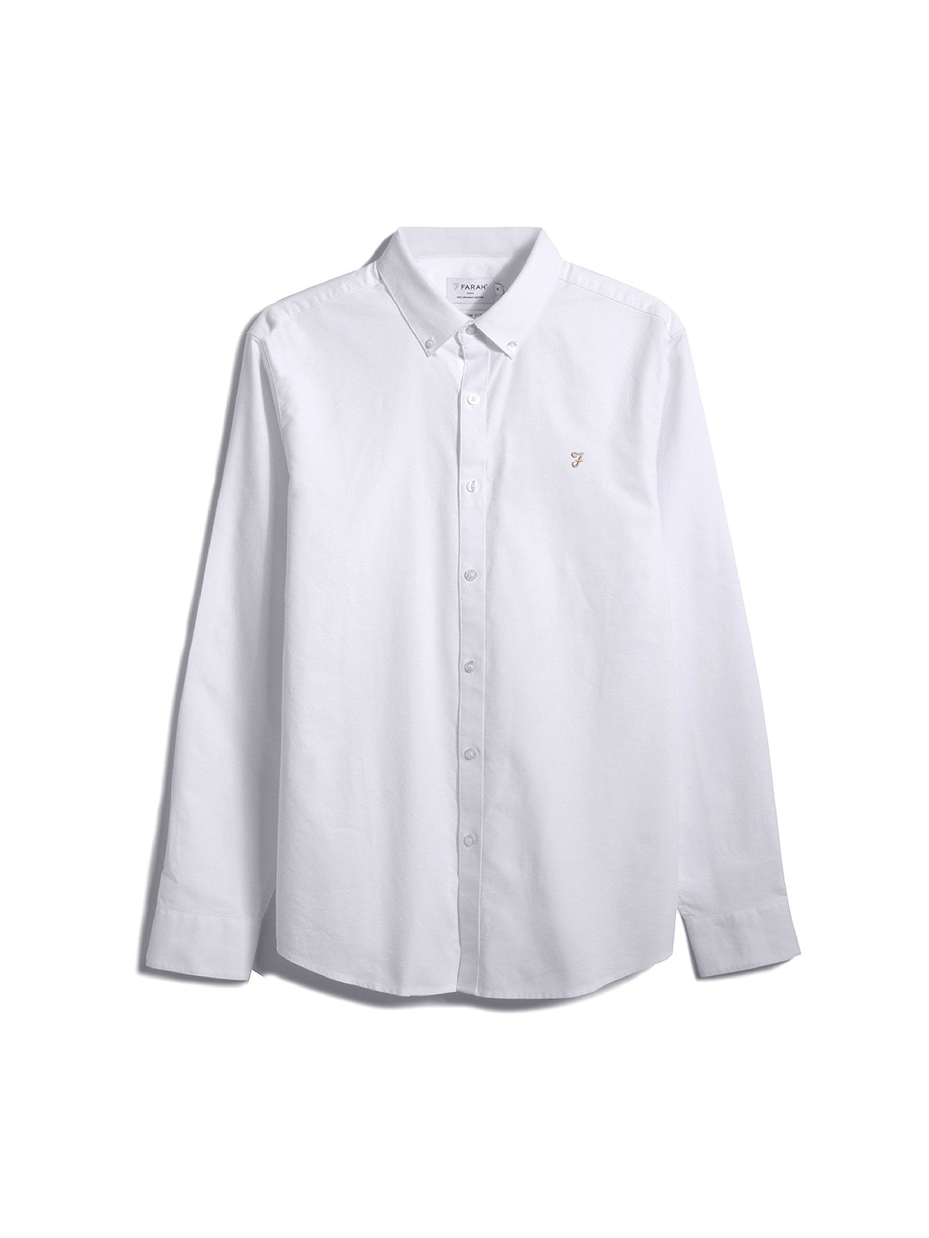 Brewer Ls Bd - Farah - 104 White Farah - Vêtement mode Mix et Tendances - homme Chemise - Polo