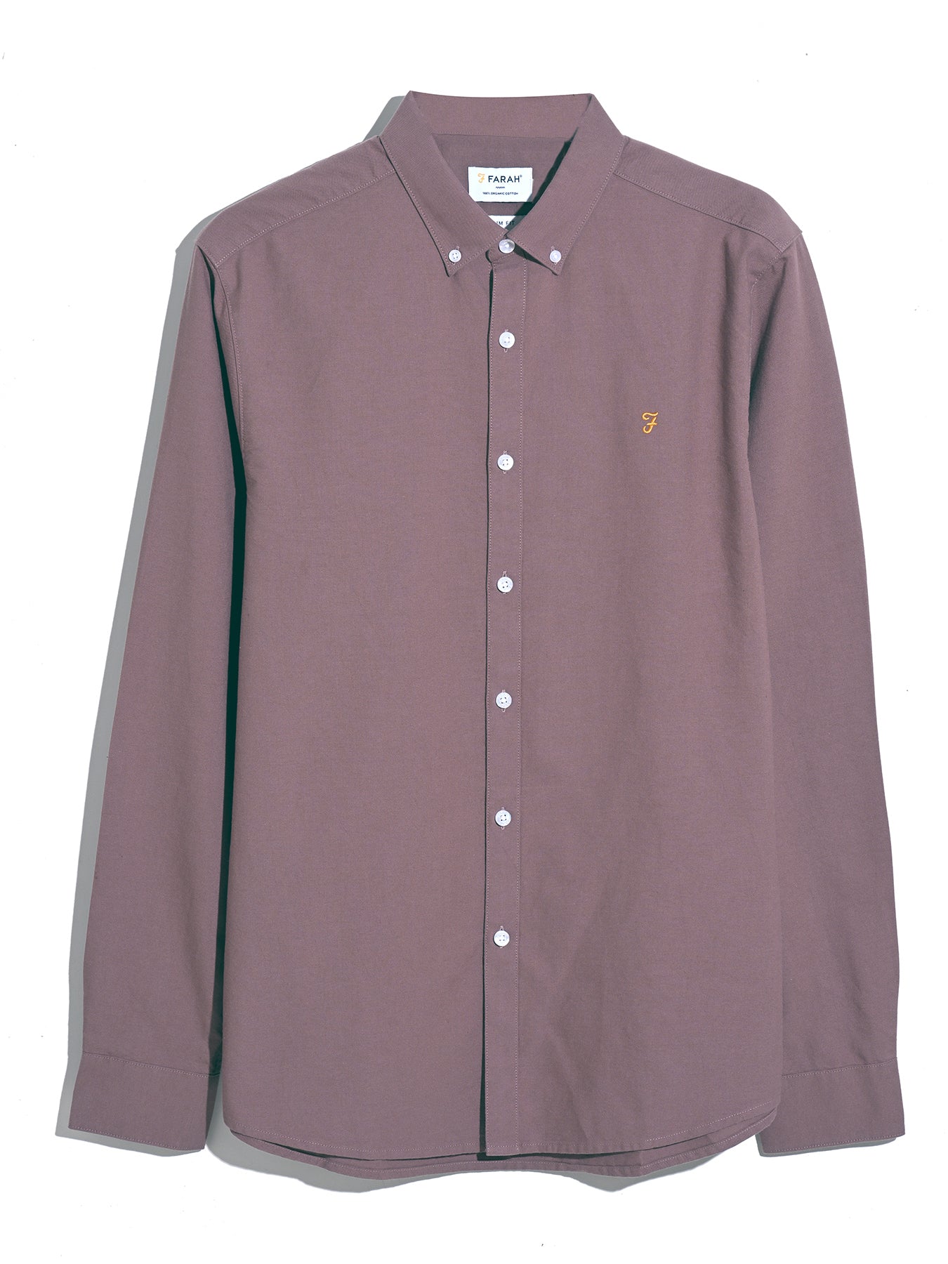 Brewer Ls Bd - Farah - 532 Dusky Mauve Farah - Vêtement mode Mix et Tendances - homme Chemise - Polo