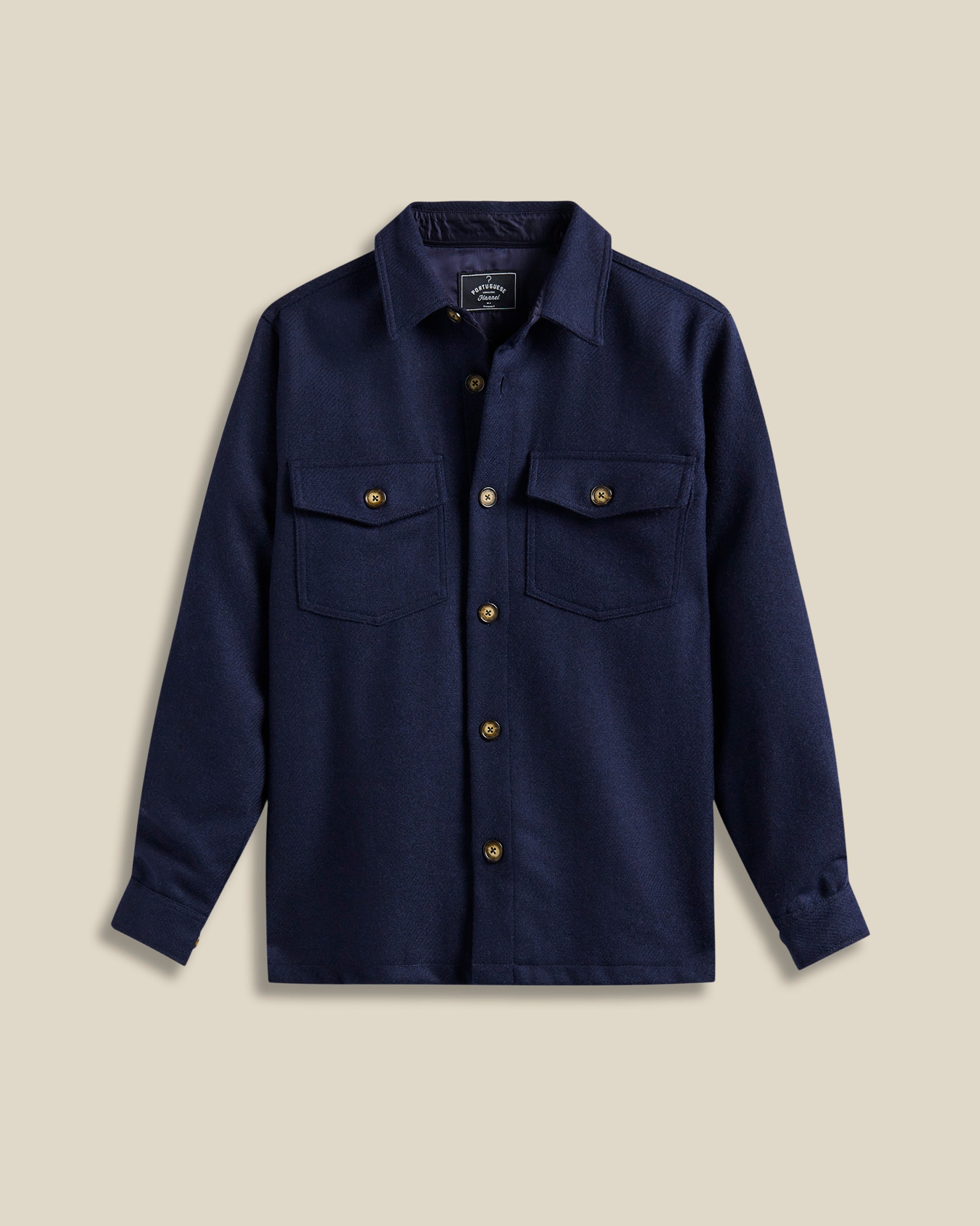 Wool Field - Portuguese Flannel - Navy Portuguese Flannel - Vêtement mode Mix et Tendances - homme Chemise - Polo