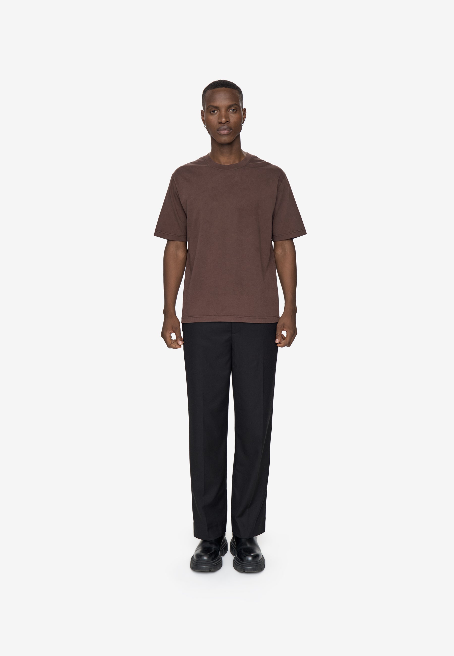 Lono t-shirt 3412 - Minimum - 1914 Seal Brown Minimum - Vêtement mode Mix et Tendances - homme Tee-shirt