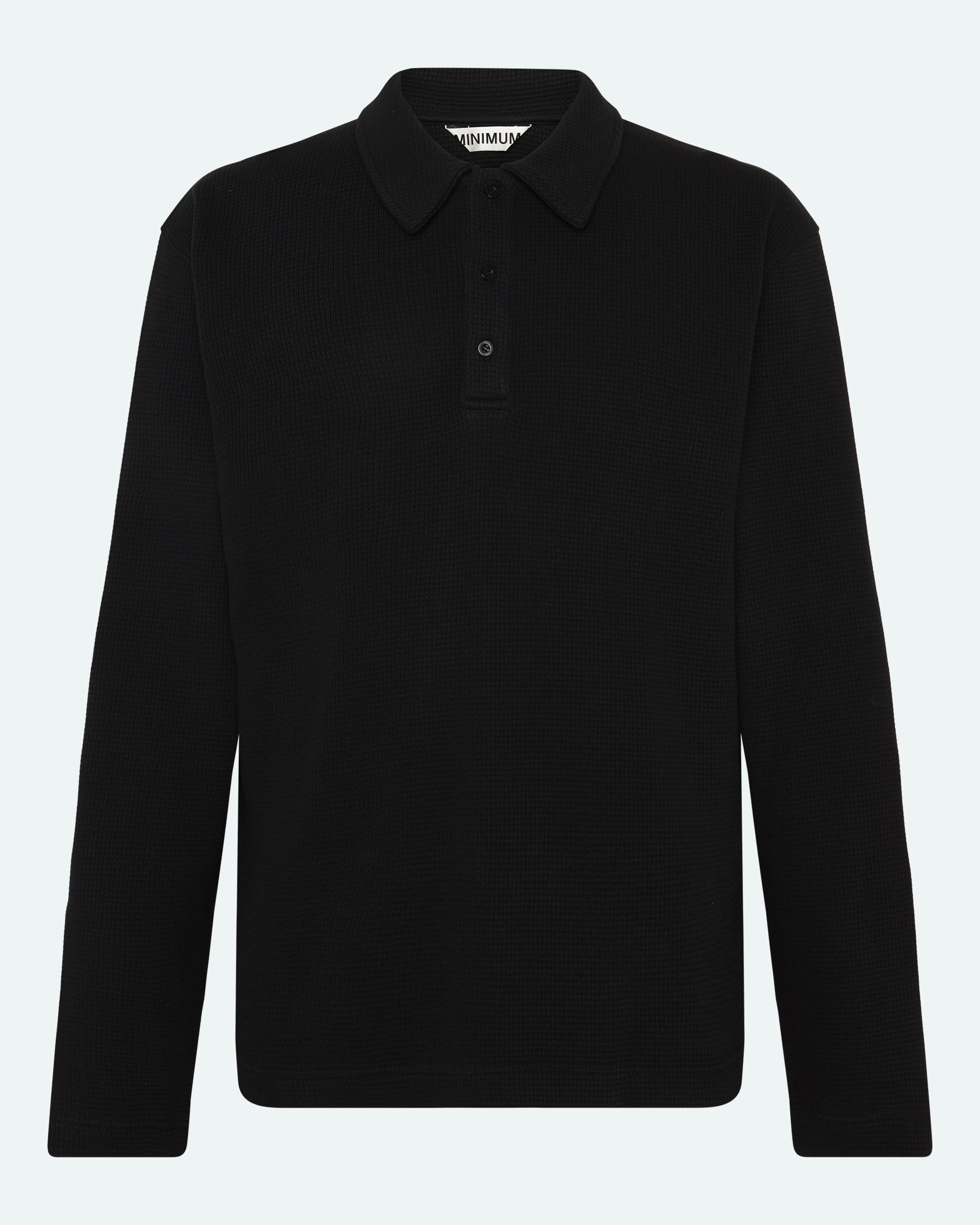 Adrian Ls Polo 4379 - Minimum - 999 Black Minimum - Vêtement mode Mix et Tendances - homme Chemise - Polo